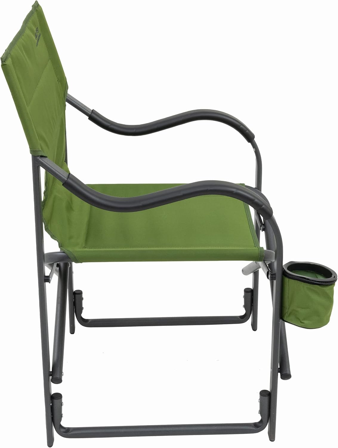 Camp Chairs for Adults - Comfortable Padded Polyester Fabric over Sturdy Wide Aluminum/Steel Frame with Tall Back, Folds Flat