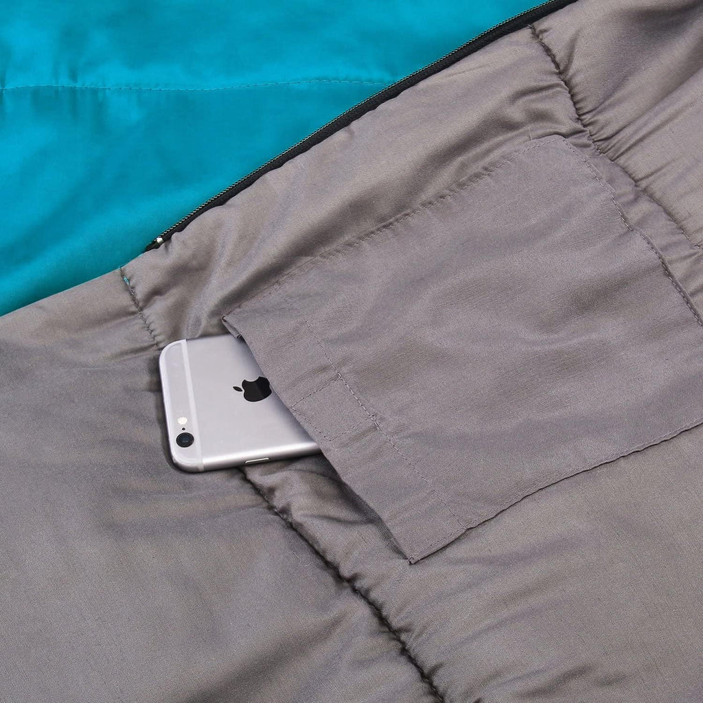 Sleeping Bag, Double Sleeping Bags for Adults, Lightweight Sleeping Bag for Backpacking, Camping, Hiking - Queen Size XL Sleeping Bag for 2 People, Cold Weathersleeping Bag