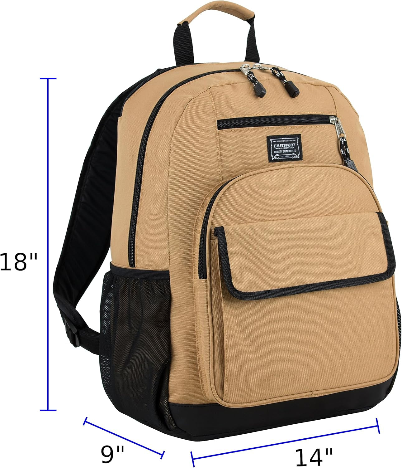 Travel Luggage Carry on Weekender Backpack Daypack Large Tech Laptop Bag for Work, Gym, Hiking, Tan