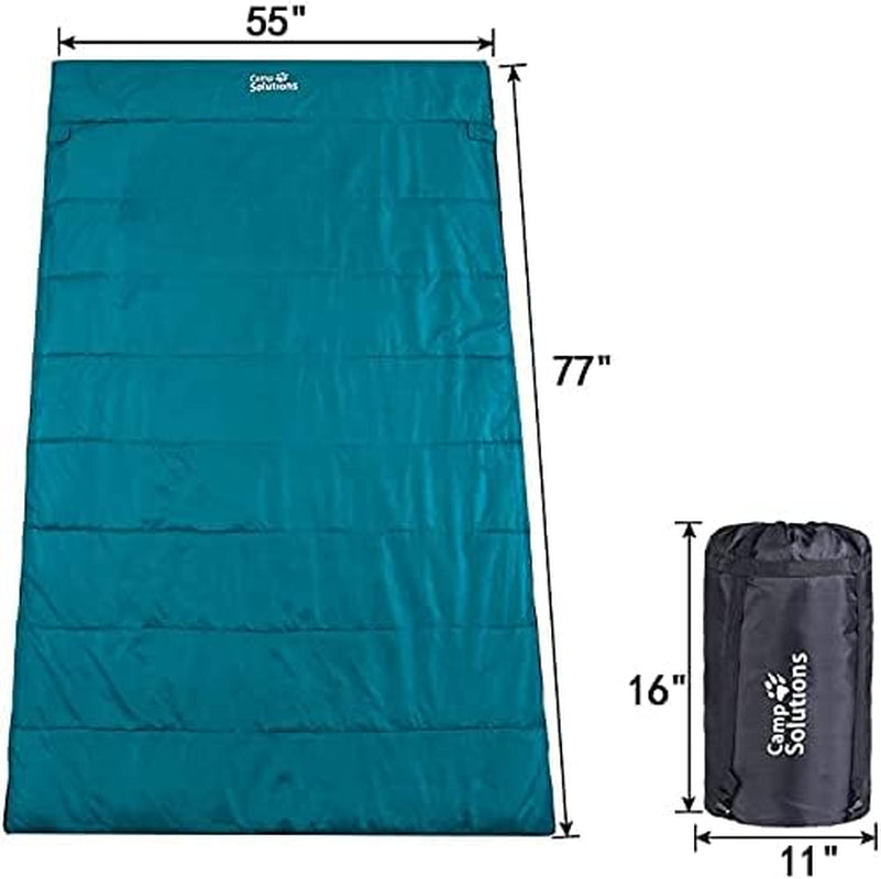 Sleeping Bag, Double Sleeping Bags for Adults, Lightweight Sleeping Bag for Backpacking, Camping, Hiking - Queen Size XL Sleeping Bag for 2 People, Cold Weathersleeping Bag